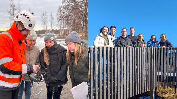 Project participants on the field: RA1 in water sampling, RA2 and RA3 in biodiversity observation