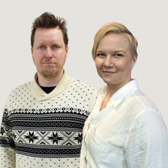 Erkki Mervaala ja Salla-Maaria Laaksonen.