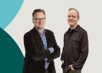 Vasemmalla Kari-Matti Vuori ja oikealla Jonne Hytönen.