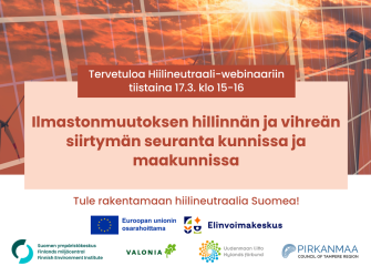 Hiilineutraali-webinaari 17.3. -mainos