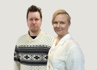 Erkki Mervaala ja Salla-Maaria Laaksonen.