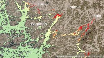 Maximum of total phosphorous in the Archipelago sea 1.4.2024-31.5.2024.