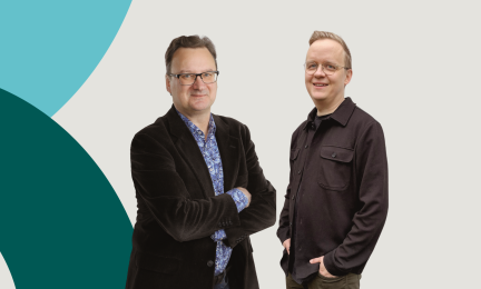 Vasemmalla Kari-Matti Vuori ja oikealla Jonne Hytönen.