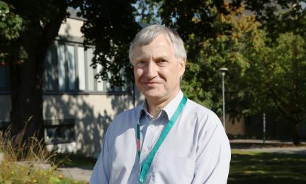 Tim Carter in Viikki campus. 