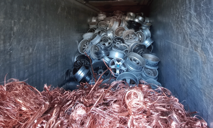 Alumiini- ja kuparijätettä