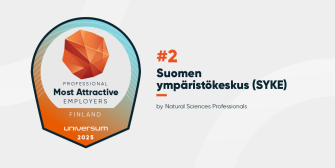 Results of the Universum 2025 survey: The Finnish Environment Institute is the second most attractive employer according to experts in the field of natural sciences.