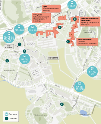 The Finnish Environment Institute’s premises at the Viikki campus.