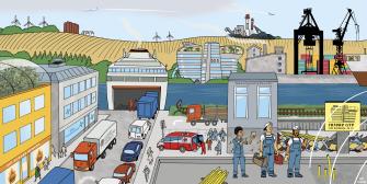 Artistic interpretation of the SSP5 narrative